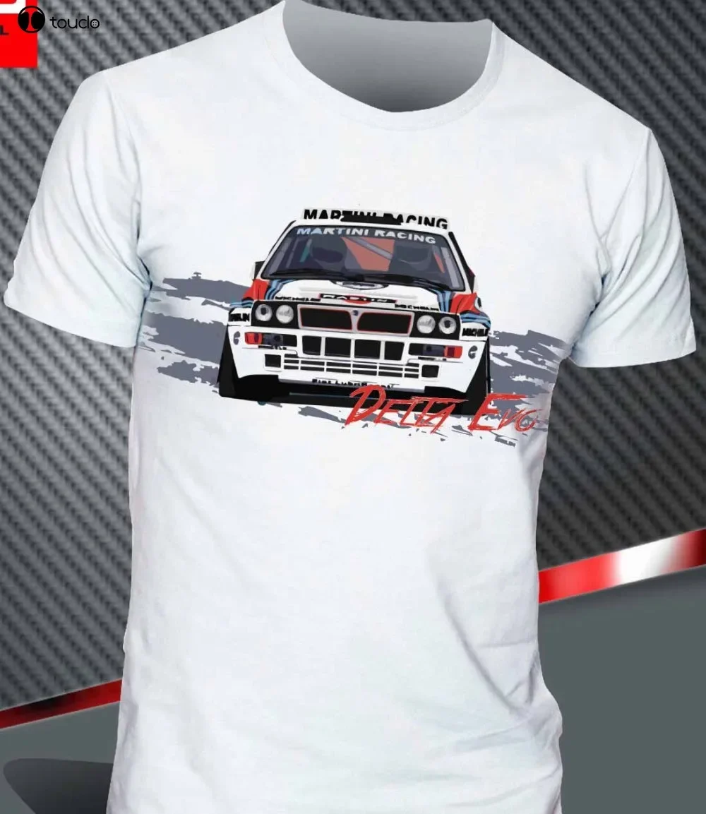 Camiseta Lancia Delta Evoluzione Hf Integrale Rally, camisetas estampadas, moda para hombre, diseño informal de camiseta de Color sólido