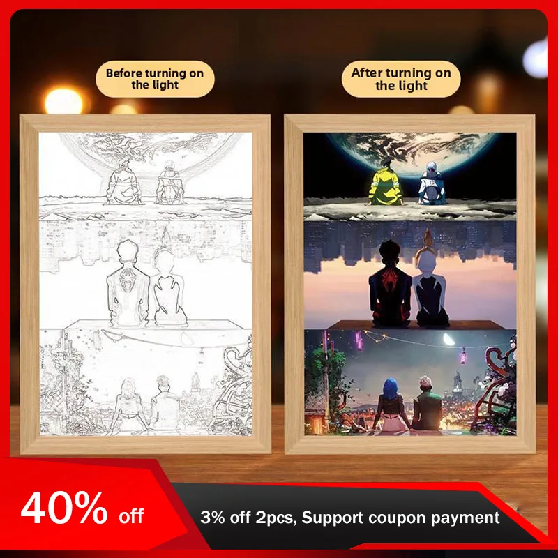 

23cm/9.06in Light Painting League of Legends Game Peripherals Jinx Aike LED Night Lamp Table Birthday Decoration Collectible Toy