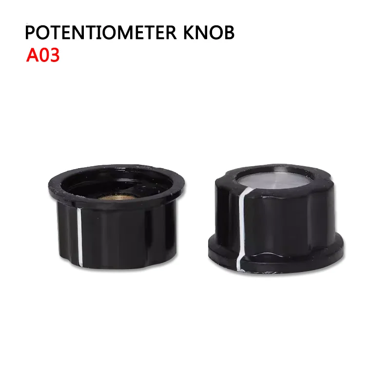 1PCS MF-A03 Potentiometer Bakelite Screw Knob 6mm knob hat Knob Copper