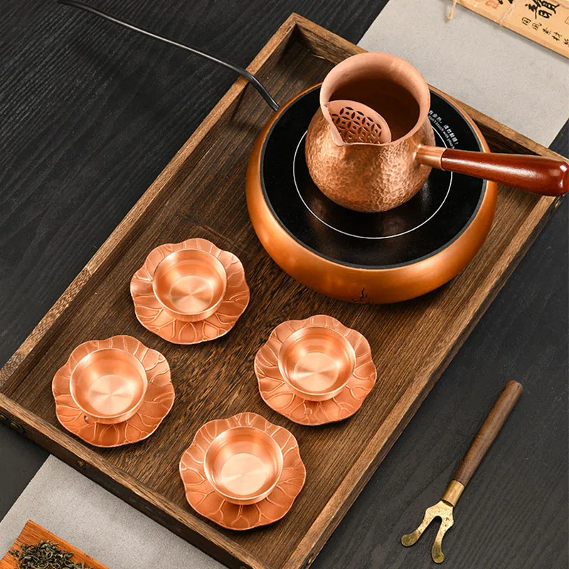 300ml, 700ml Pure Copper Fair Cup/TEA INFUSER /Tea Dispenser with anti-scratching handle, Chinese traditional vintage Tea Set