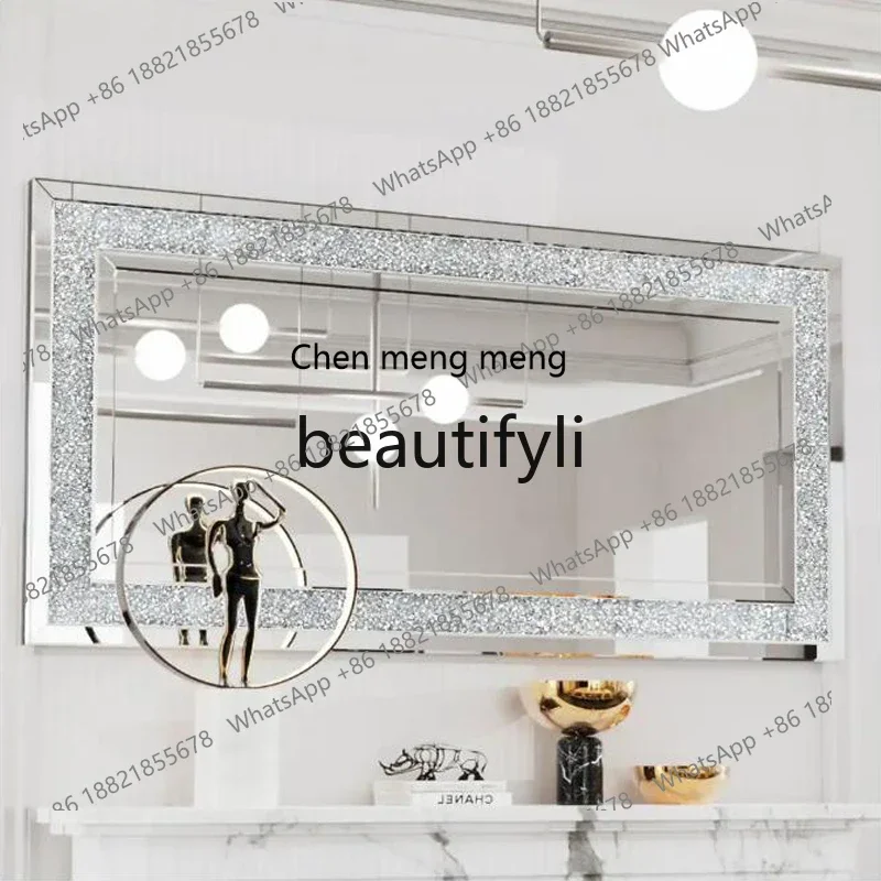 K182Large student dormitory folding vanity mirror desktop vanity mirror household square mirror bedroom