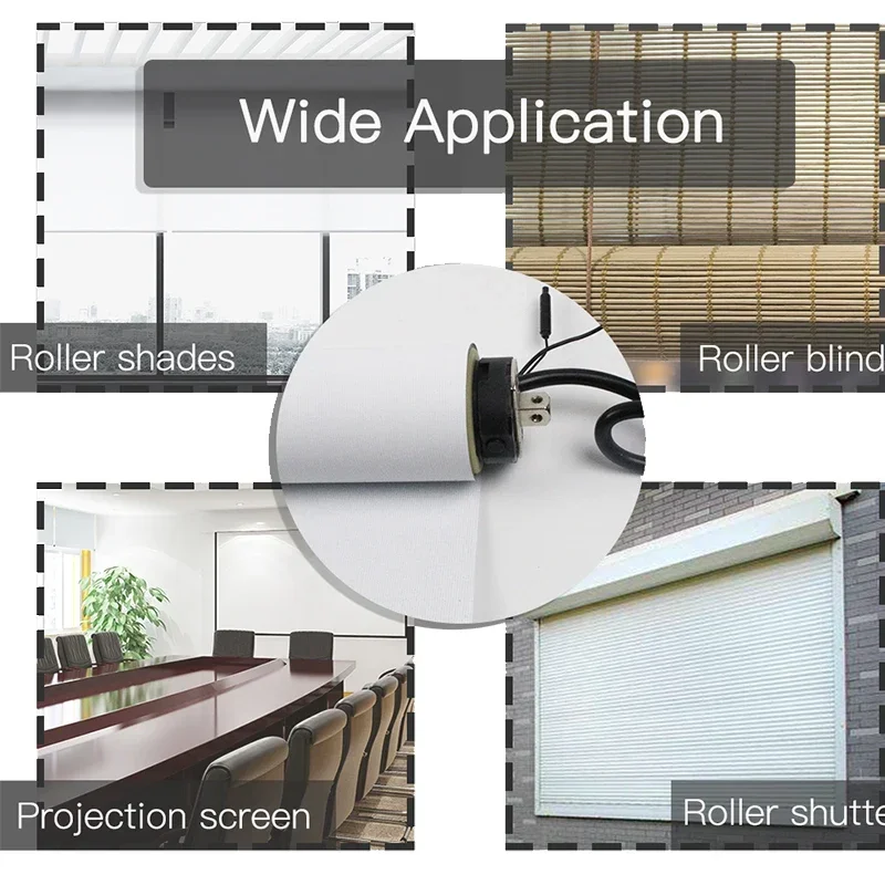 Customized 35mm Tubular Motor Roller Blinds Shutter Curtain Motor Electirc Smart Wifi Curtain Motorized Tuya Smart Home Alexa