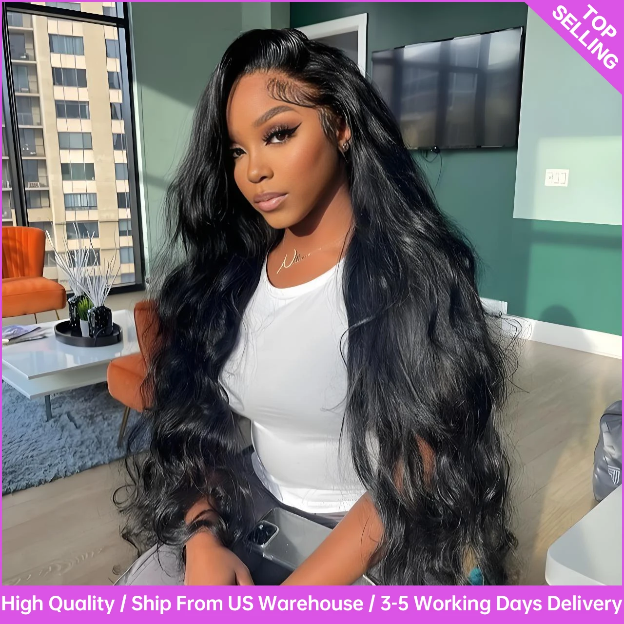 

Парик из 100% натуральных волос Body Wave, 30-40 дюймов, с HD прозрачным кружевным фронтом 13x4/13x6, без клея, для женщин