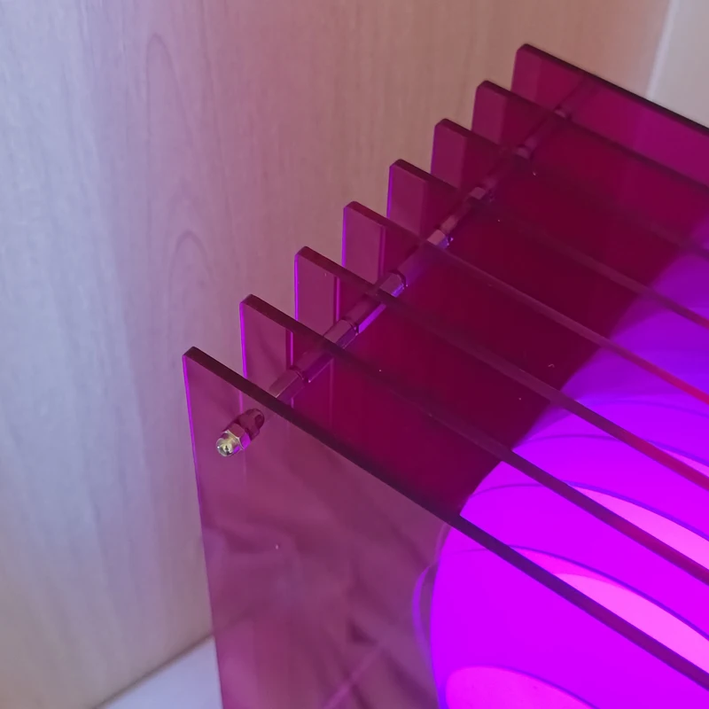 Lámpara de mesa de artista transparente acrílico LOP 30cm lámpara de pie USB recargable RGB DIY iluminación ambiental de dormitorio para Decoración