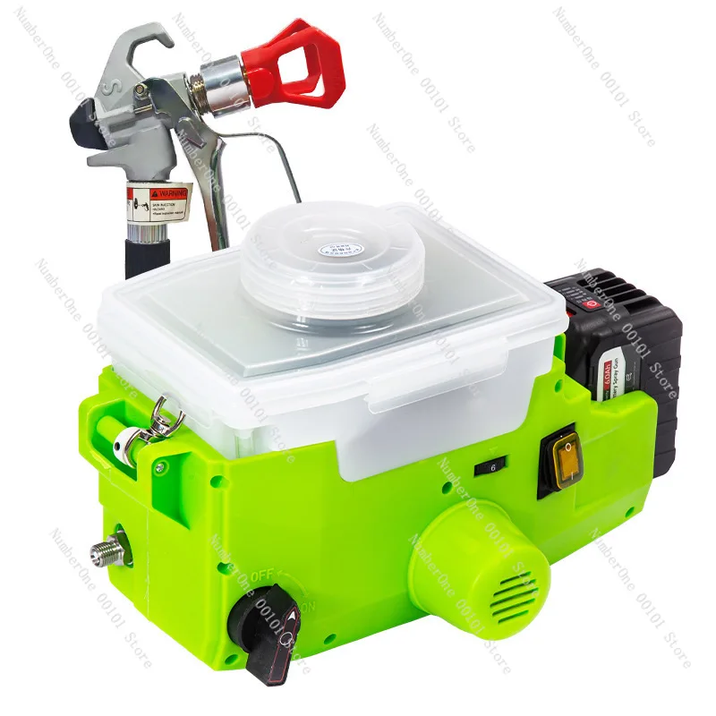 Electric Airless Spraying Machine High Pressure Airless Sprayer Home Decoration Backpack Spraying Machine 220V 500W 6.0AH 6L