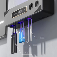 【Price-Drop!】UV Sanitizing Toothbrush Holder, Smart Wall-Mounted Toothbrush Organizer With Automatic Toothpaste Dispenser