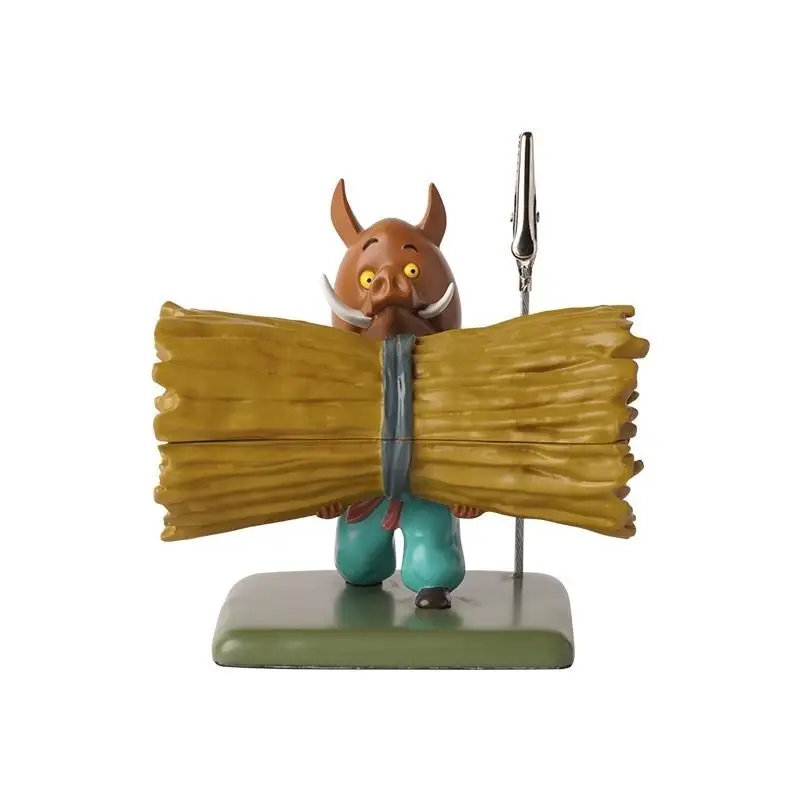 Nueva caja ciega auténtica de película Langlang Mountain Little Monster, pequeño cerdo, trabajador de monstruo, muñeca ornamental hecha a mano para coche de escritorio