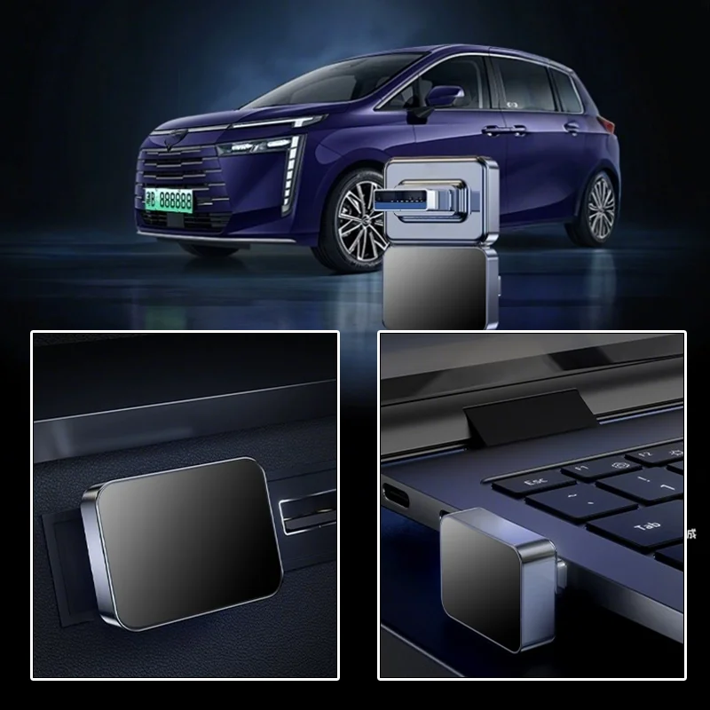 Car Metal USB Type-C Flash Drive Memory Stick Music Saver Accessories For Logan Mcv 2 Duster Sandero Lodgy Dokker