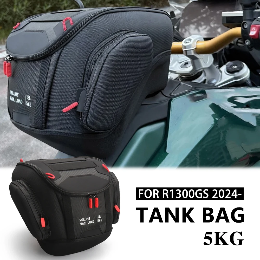 

Motorcycle Tank Bag For BMW R1300GS r1300gs R 1300GS R 1300 GS 2023-2025 12L Black Portable Tool Backpack Waterproof