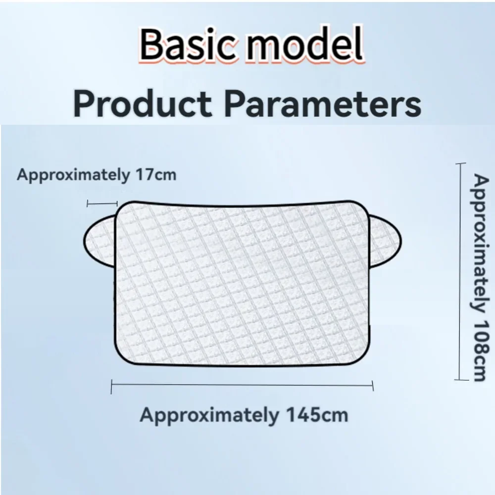 Protector solar para parabrisas de coche, protección contra la nieve, el agua y los rayos UV, escudo magnético para ventana de coche, parabrisas