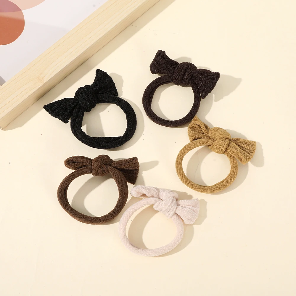 5PCS/set Hair Rubber Bands Girls Elastic Korean Hair Tie Gum Scrunchies Fashion Women Ladies Ponytail Hair Ropes Accessories