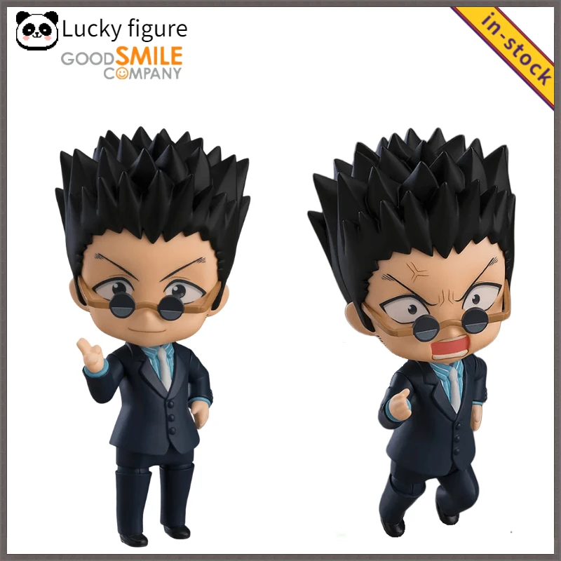 In Stock Original GSC HUNTER×HUNTER Nendoroid Ver. Leorio 1416 PVC 10CM Anime Action Figure Model Collector Toys Gift