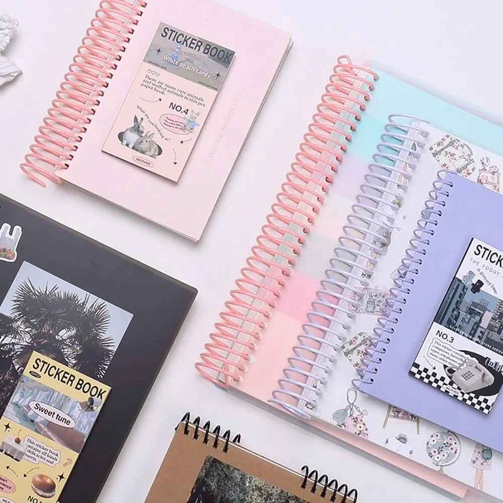 5PCS 16/35MM Scrapbook Album Binder Loose-leaf Binding Coils Spiral Trimmable Loose-leaf Binding Strip Plastic Binding Rings