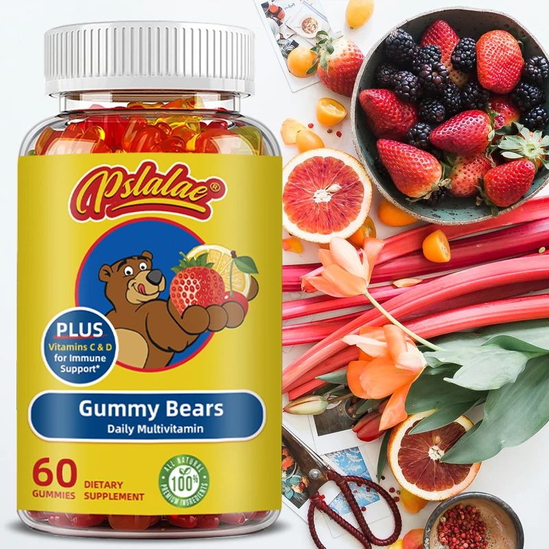 Gummy Bears Daily Multivitamin - Promote Bone Development and Strengthen The Immune System - Gluten-free