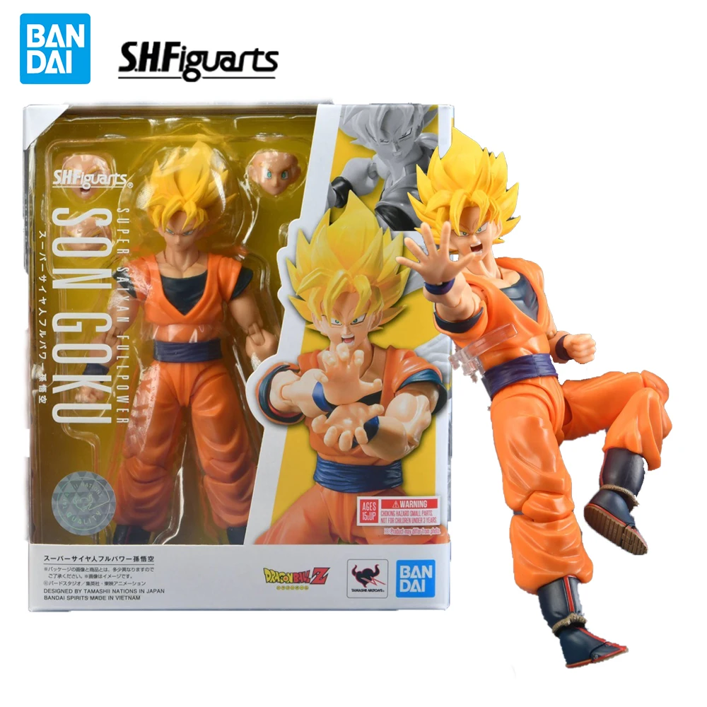 

In Stock Bandai S.H.Figuarts Dragon Ball Son Goku 140mm Anime Action Collection Figure Model Kit Assemble Gifts Toy for Children