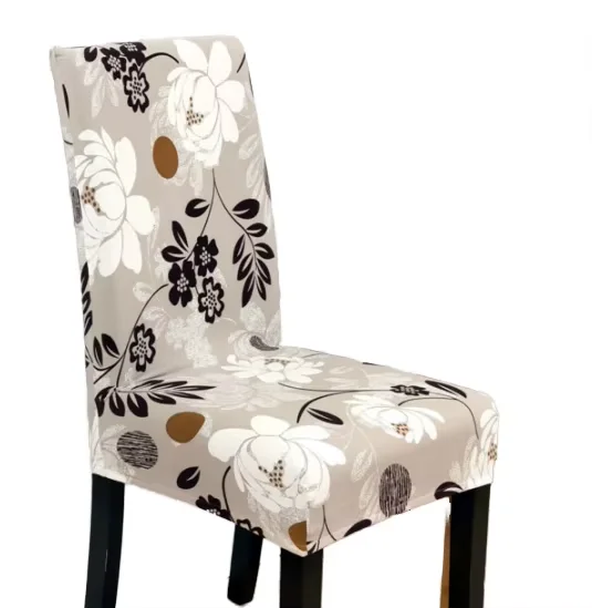 Juste de chaise de salle à manger en jacquard lavable en machine, IQUE dex, fauteuil, restaurant, mariages, banquets, hôtels, usine