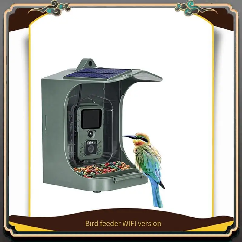 

Smart Bird Feeder Camera With Solar Panel 1080P WIFI Bird Watching Automatic Capture Camera Bird Feeder Camera Bird Watching