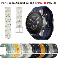 22mm Silicone Straps For Xiaomi Huami Amazfit GTR 4/3/2/2e/47mm/Stratos 3/2/2s Smart Watch Amazfit GTR 3 Pro Bracelet Wristbands