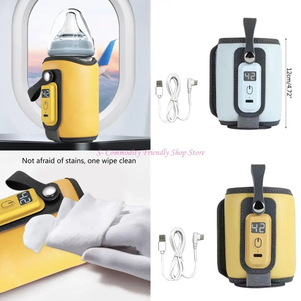 

85AE Portable Bottle Warmer Bag for Baby USB Powered Heater Insulated Heating Bag