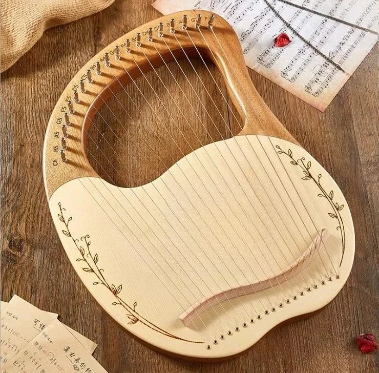 16-String Harp Easy to Learn, Portable 19-String Harp 21-String Instrument