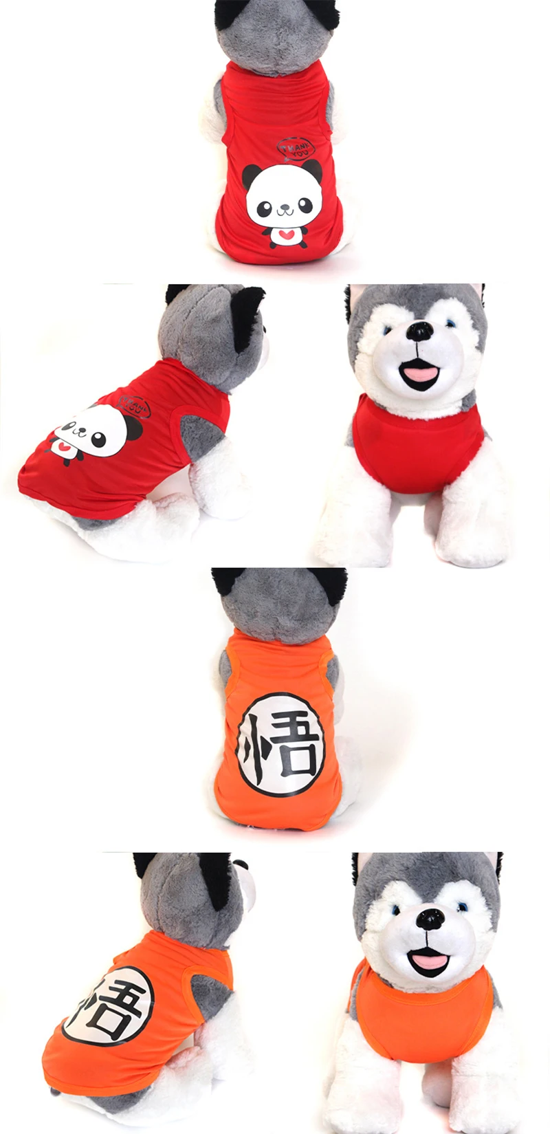 Cartoon pet vest teddy bear little dog clothes spring and summer outfits small dogs cats pet clothes