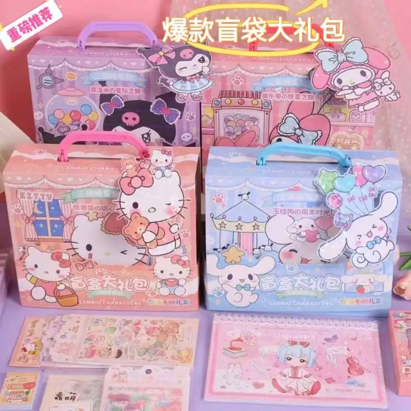 Serie Sanrio, juguetes de cuentas de mano, caja ciega misteriosa, paquete de regalo de dibujos animados para niños, colección de herramientas de cuenta de mano, paquete de regalo, recompensas