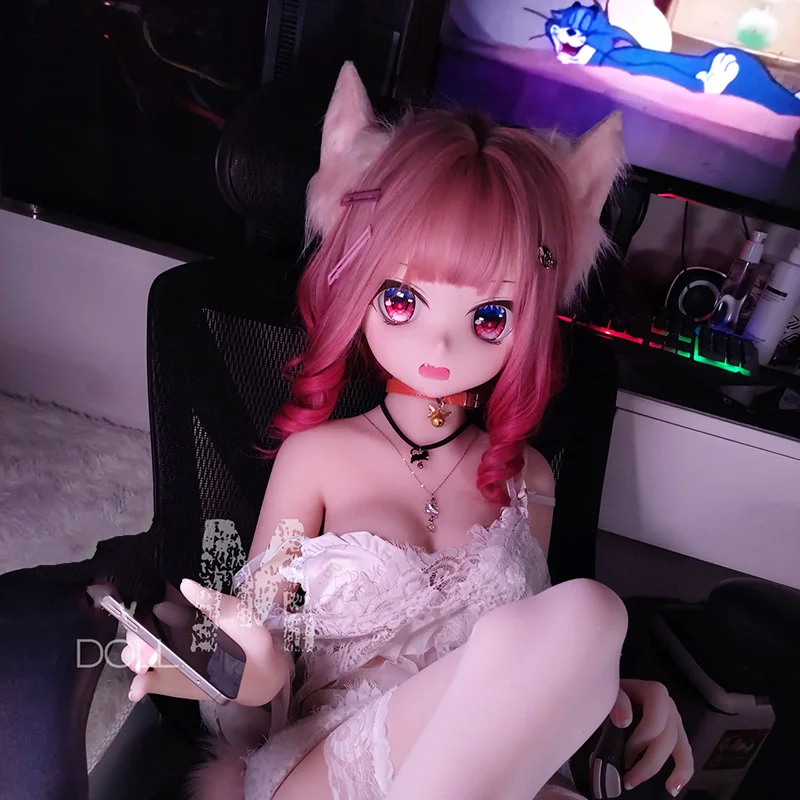 RENHEYUOU Doll Cat Girl Festival Gift Japanese Anime Men's Toy Detachable Head Soft Material