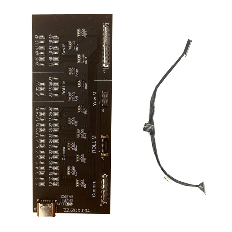 ジンバルフラットケーブルテストツールミニ 3 プロカメラ同軸信号伝送フレックスケーブルテストボード交換スペアパーツ