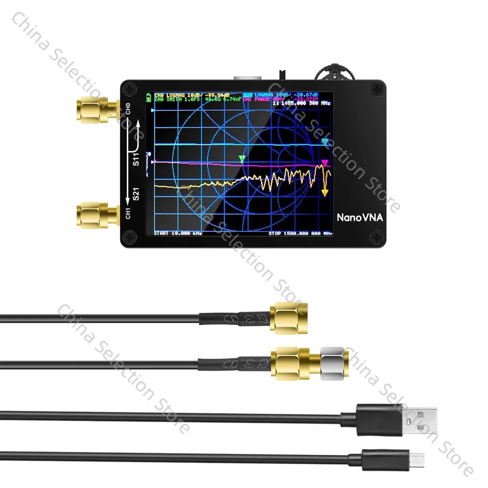 2.8 Inch Vector Network Analyzer VNano VNA Supports 50KHz~ 900KHz Antenna Network Analyzer