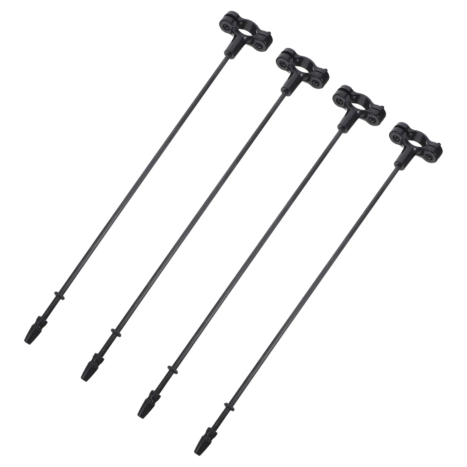 4Pcs Mountain Bike Flag Pole Holder Heavy Duty Clamp 38Cm Safety Flag Stick Handlebar Mount Offroad Cycling Race