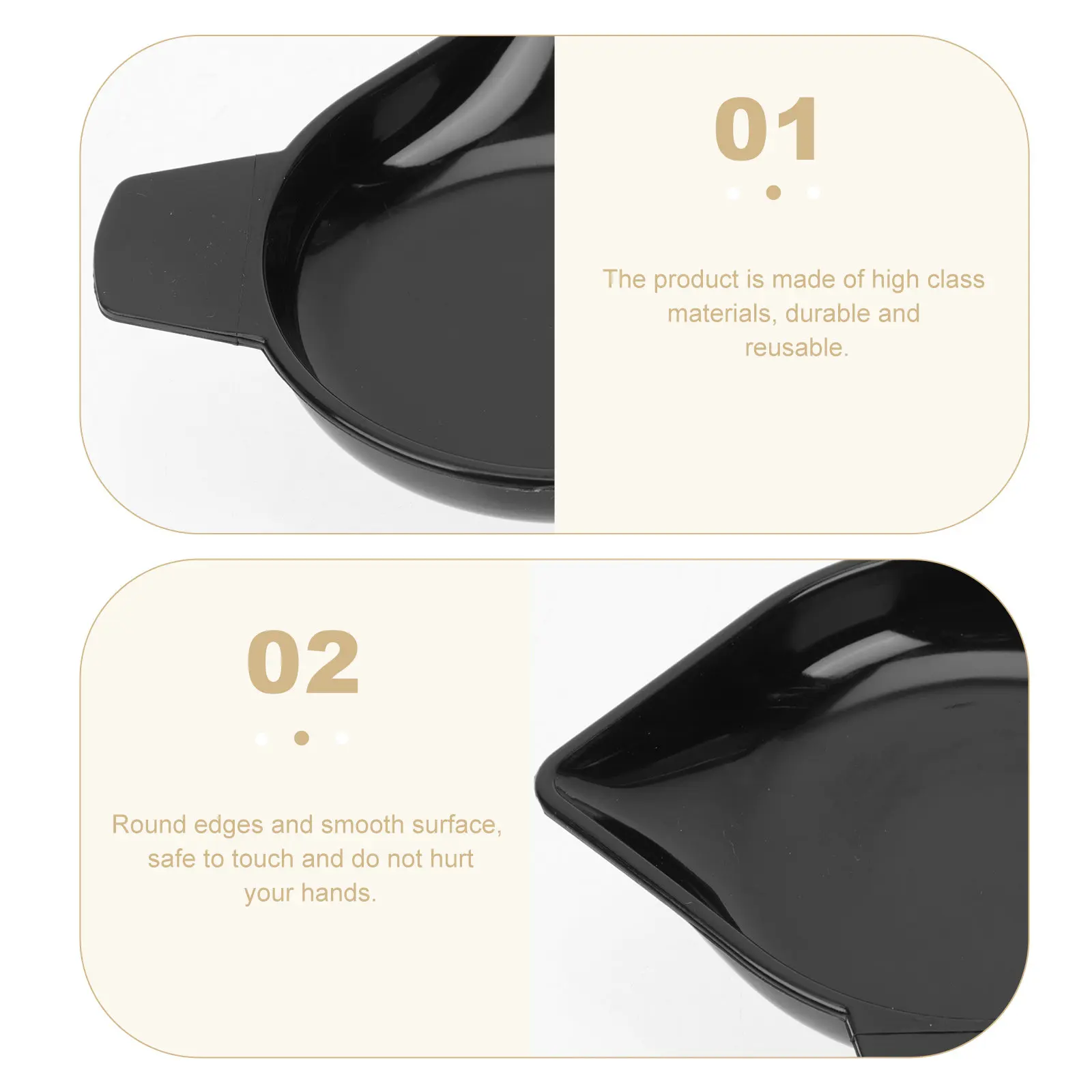 5Pcs Mini Electronic Scale Tray Plastic Weighing Dish for Jewelry Carat Digital Kitchen Scales Lightweight Stackable Smooth Edge
