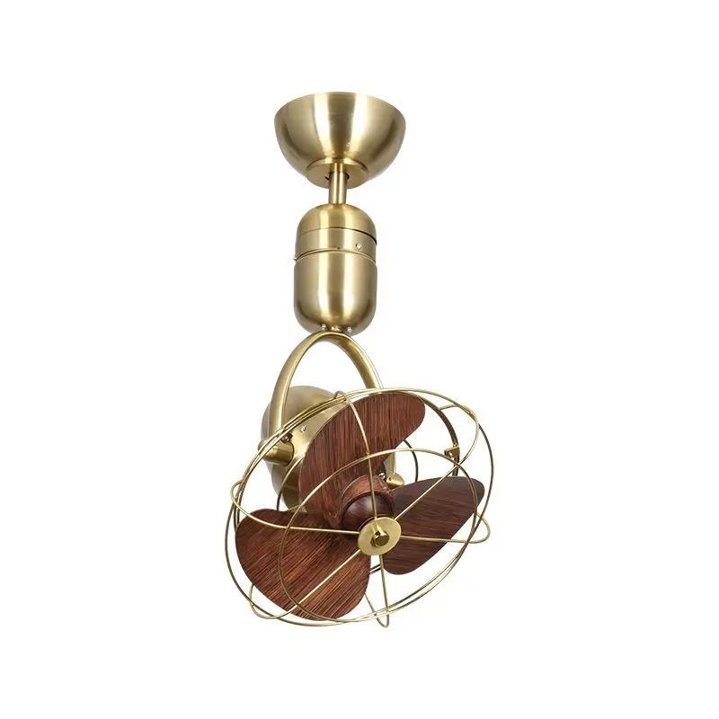 Air Circulation Unit, Vintage Small Oscillating Ceiling Fan, Wall Mount Type, Strong Wind & Low Noise for Dining Kitchen
