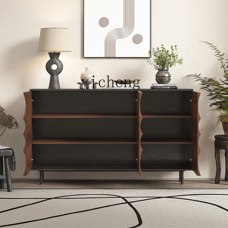 

ZZ retro style dining side cabinet, chest cabinet, living room, household integrated storage, dining side cabinet entrance