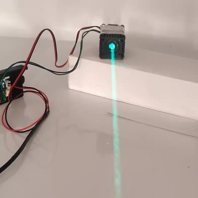 505nm 100mw Punkt grün Laserdioden modul Laser kopf pwm dc12v 30x45mm