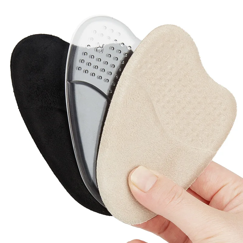 Silicone Forefoot Pad Inserts Cushion Pads For Women High Heels Shoes Anti Slip Foot Pain Relief Pads Sandals Gel Shoe Insoles