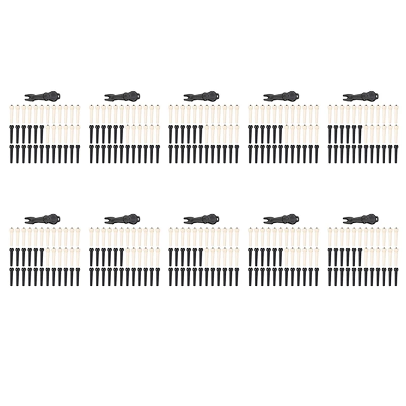 

T22C 360 Pieces Acoustic Guitar Bridge Pins Pegs In White And Black With 1 Piece Bridge Pin Puller Remover In Guitar