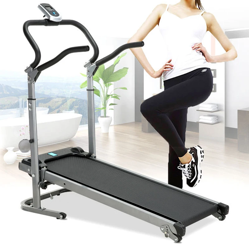 Shock-absorbing mechanical treadmill rehabilitation products fitness equipment walking machine home