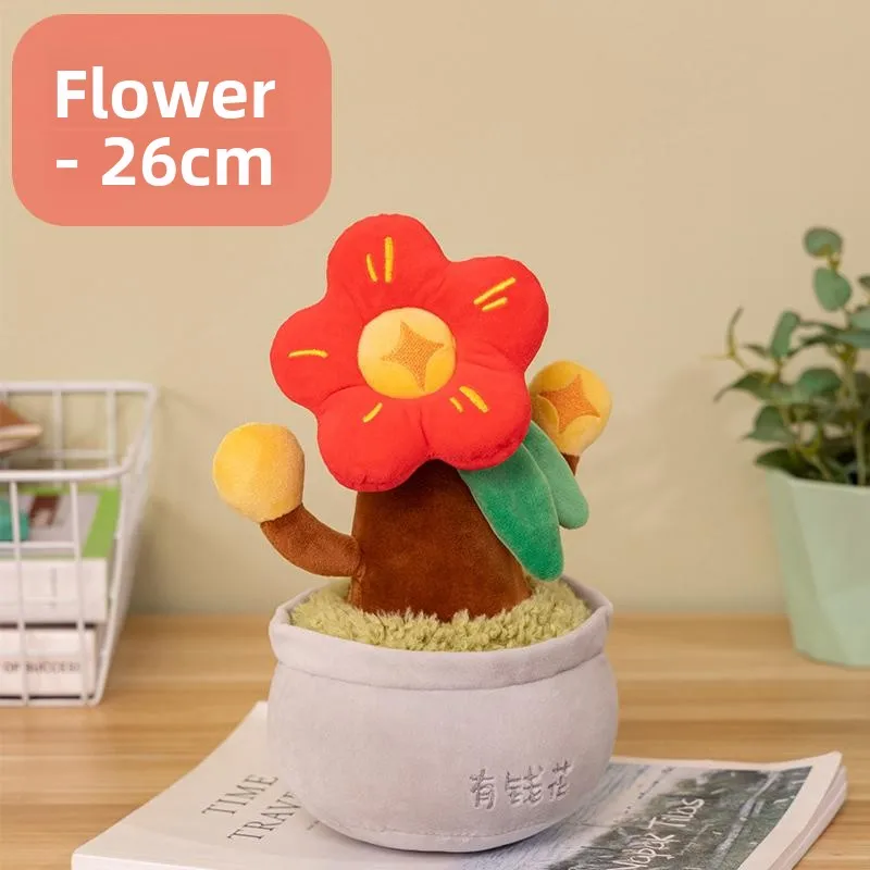 

Домашний декор Plu Toys Reatic Горшечное растение Багатство Цветущее дерево Кукла Моделирование Мягкие игрушки Офисные украшения для взрослых
