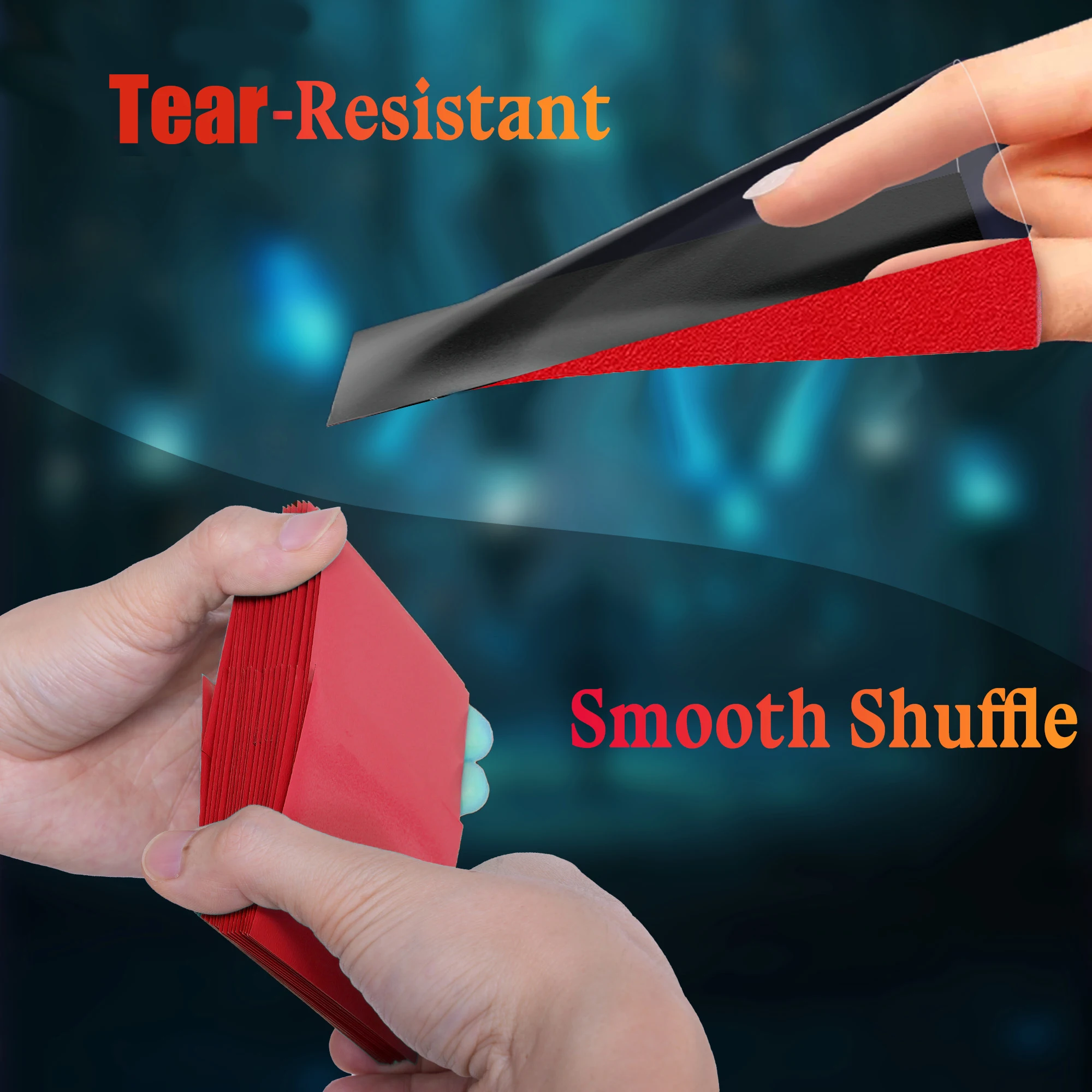 600 قطعة من حافظات البطاقات، أكمام بطاقات التداول المزدوجة غير اللامعة متعددة الألوان مع ظهر غير شفاف وحاجز ناعم، لـ CCG وTCG وبطاقات الألعاب #5