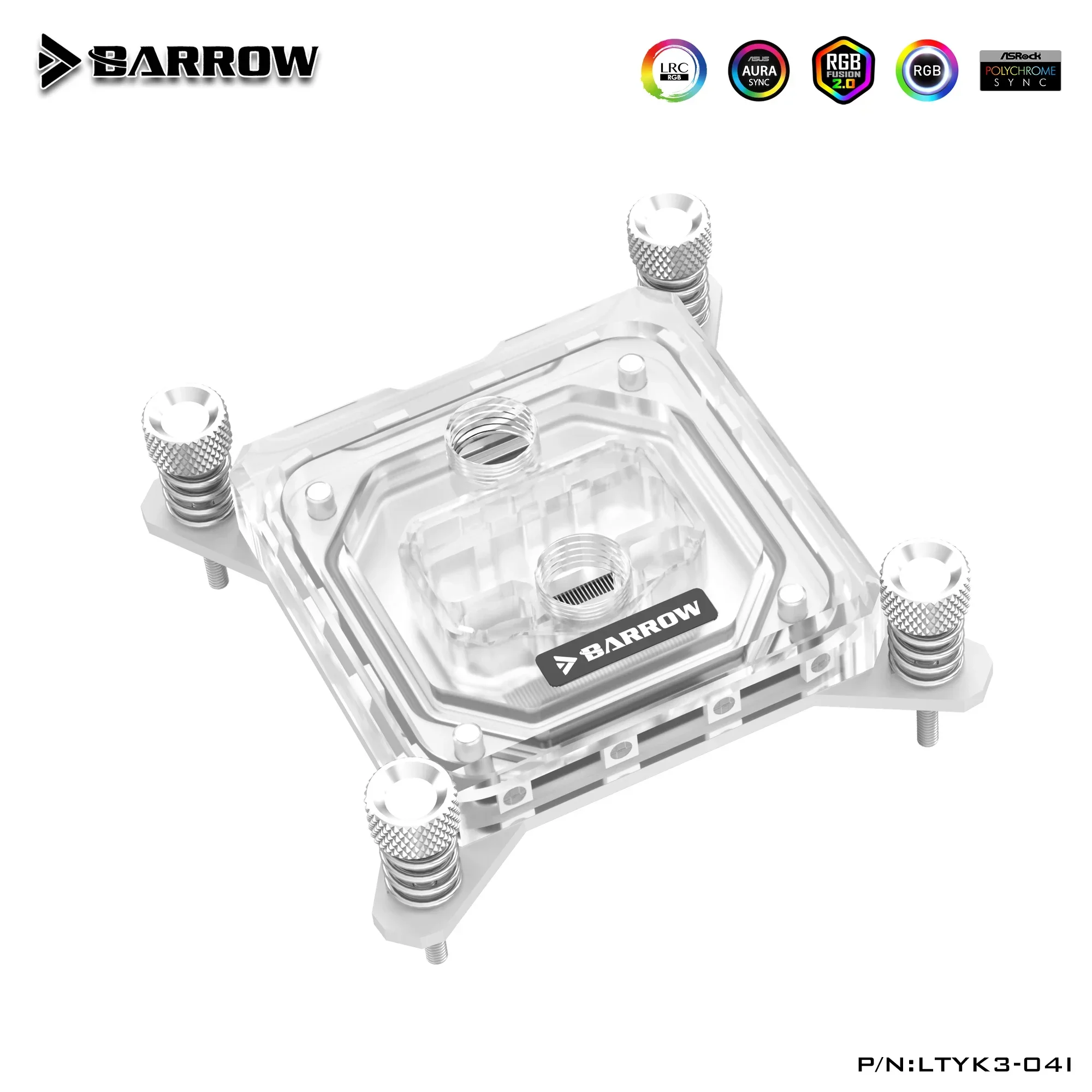 Barrow CPU Water Block For Intel Lga 1700/1200/115x/x99/x299 0.4MM Water Way Micro Channel CPU Cooler 5V 3Pin SYNC LTYK3-04I