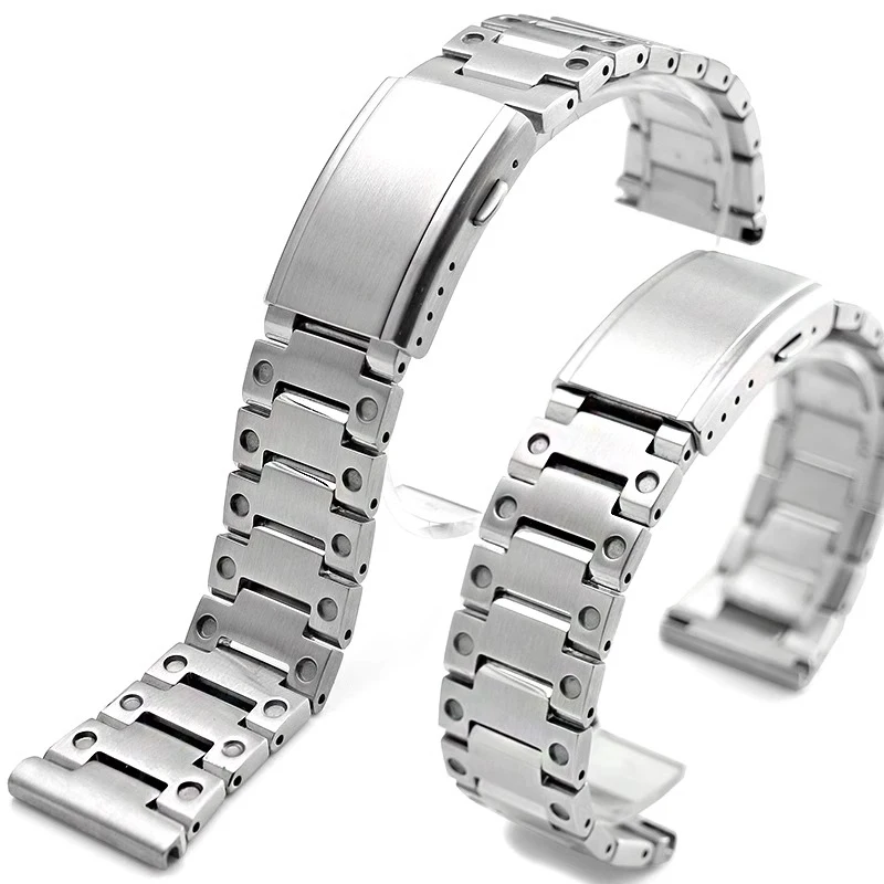 20mm 22mm 23mm 24mm 26mm Solid Stainless Steel Watch Band Bracelets WristBand Deployment Buckle Brushed/Polished men's Strap