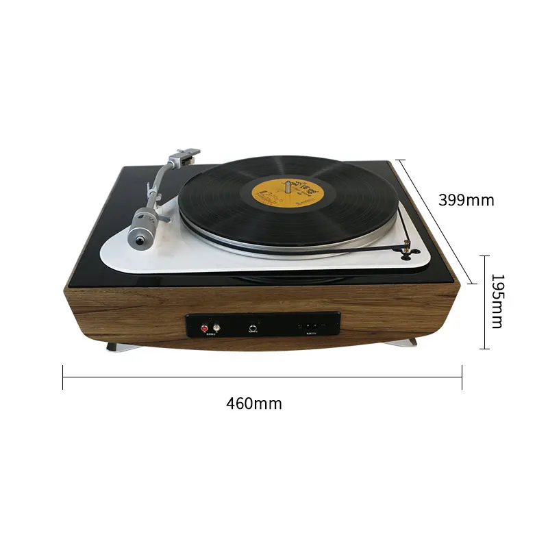 Blue-tooth, built in 2 Way speaker Digital tuning FM Radio and 3-Speed turntable Vinyl record player