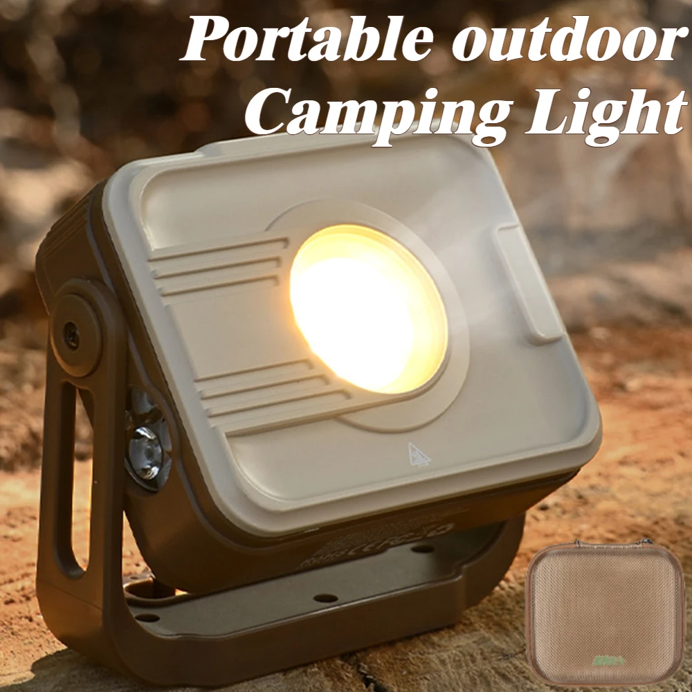 2024 جديد قوي LED مصباح التخييم 6000mAh قابلة للشحن يده ضوء العمل لانهائي يعتم في الهواء الطلق فانوس طوارئ محمول #1