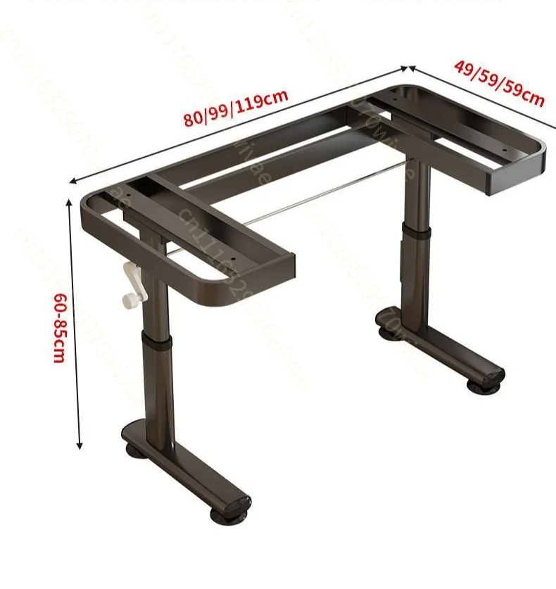 Lifting Table Leg Bracket Adjustable Hand Crank Desk Lifting Support Frame Computer Table Shelf Workbench Table Leg Accessories