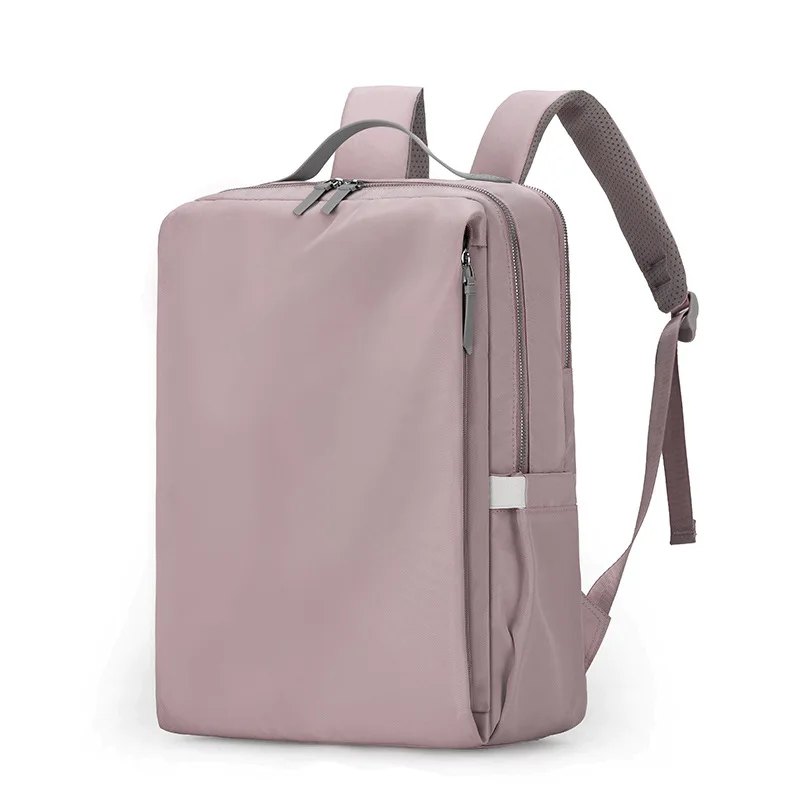 New Backpack Women's Simple High-end Anti-splashing Air Bag Shock Absorbing Computer Backpack Daily Commuter Business Backpack