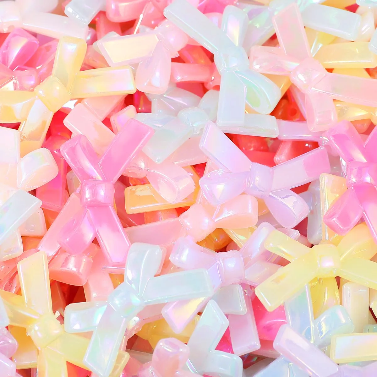 34 مللي متر الاكريليك هلام AB عبر نمط القوس مزيج اللون اليدوية DIY الخرز لصنع المجوهرات سوار إكسسوارات