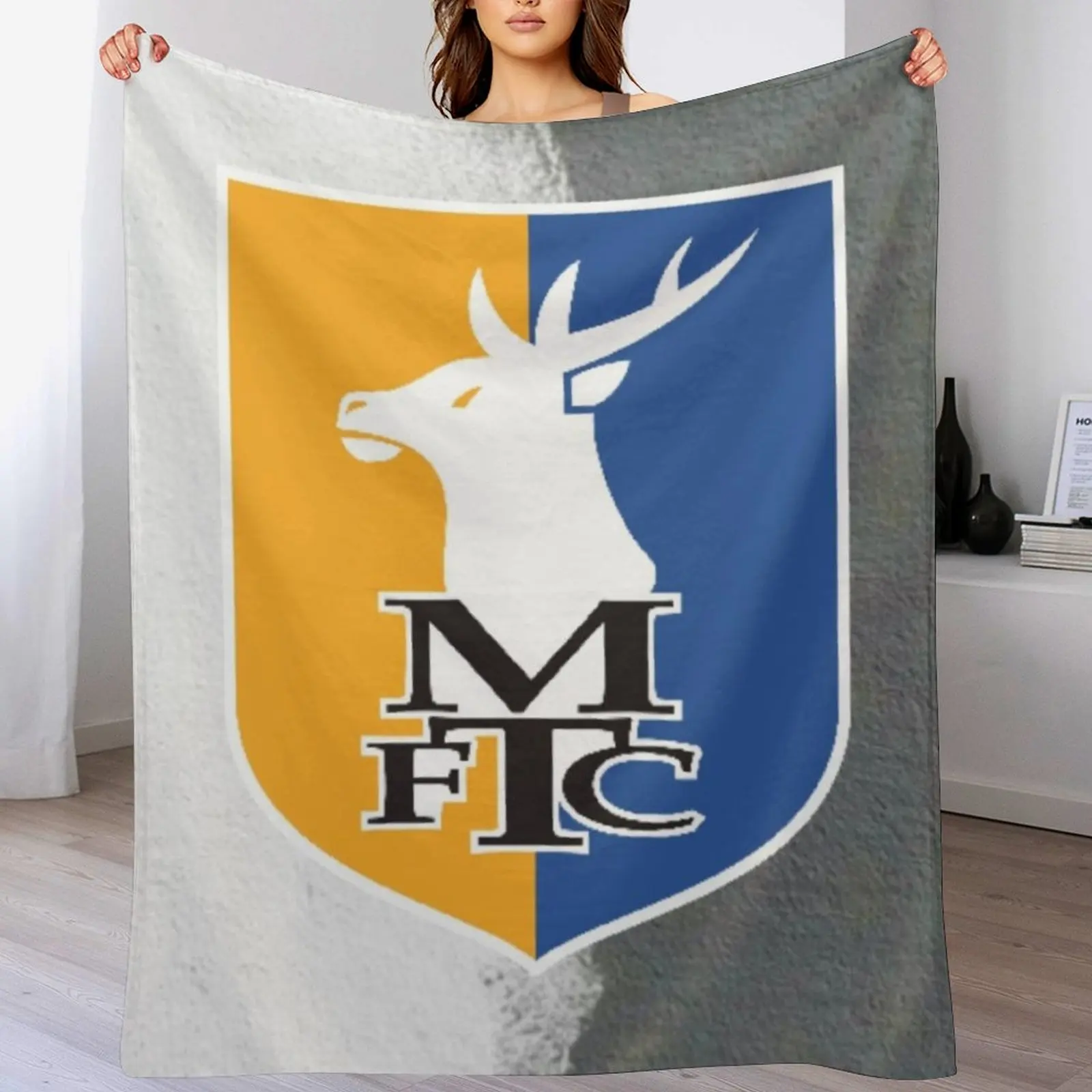 mansfield town fc Throw Blanket