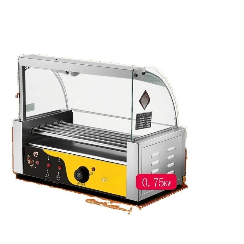 

Commercial small hot dog machine, household fully automatic sausage roasting mini ham sausage machine