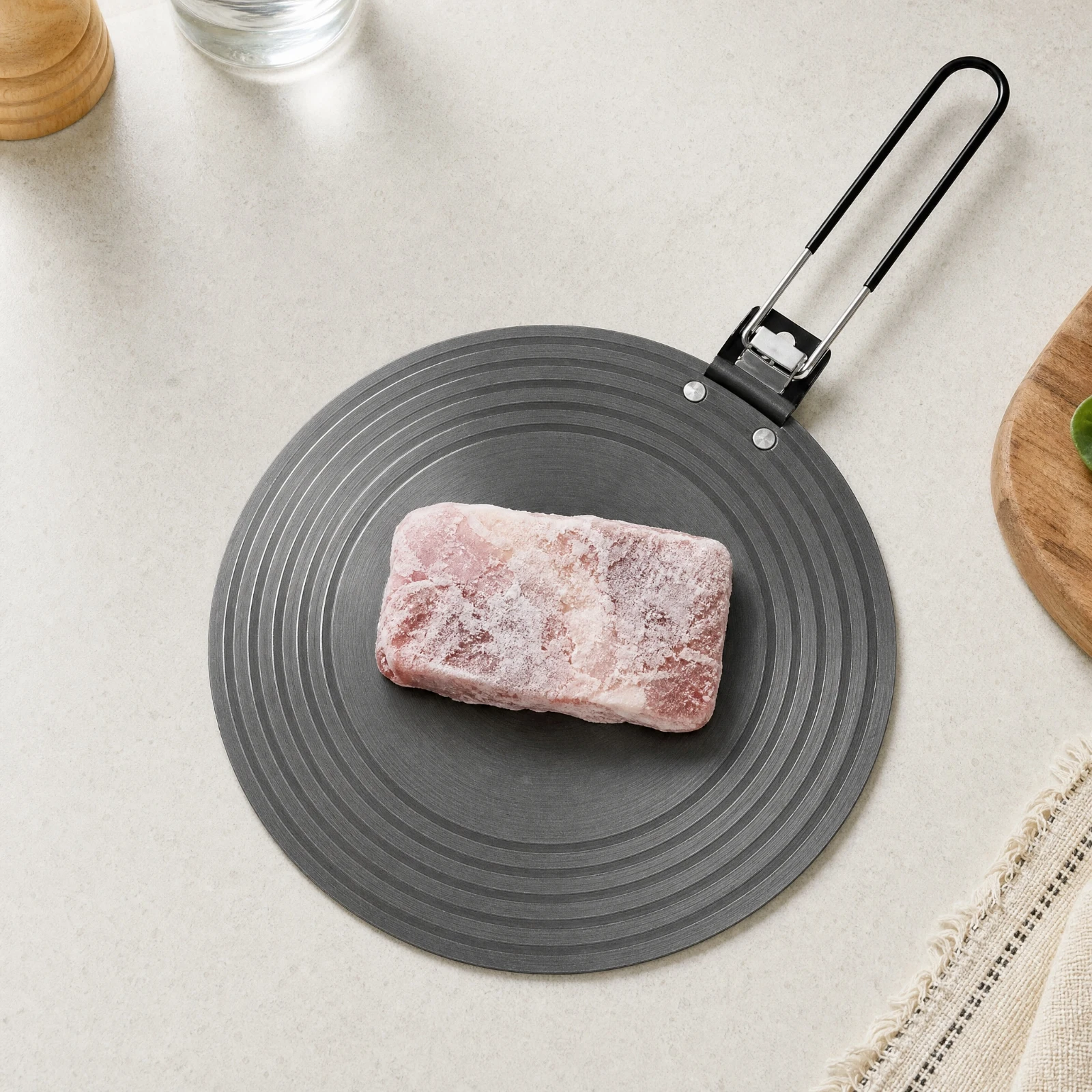 Aluminum Heat-Diffusion Plate Foldable Induction Cooktop Adapter Plate Stovetop Accessory Long-Lasting for Simmering