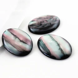 Camafeo cabujones de resina de Color negro de estilo ovalado de nueva moda 13x18mm 18x25mm 30x40mm
